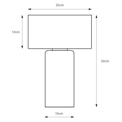 Markslöjd 109145 - Stolní lampa CORIN 1xE27/60W/230V zlatá