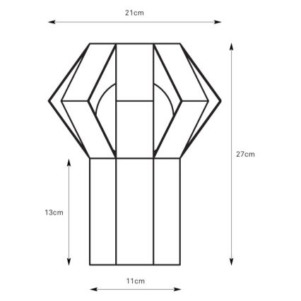 Markslöjd 109147 - Stolní lampa OCTA 1xE27/60W/230V krémová