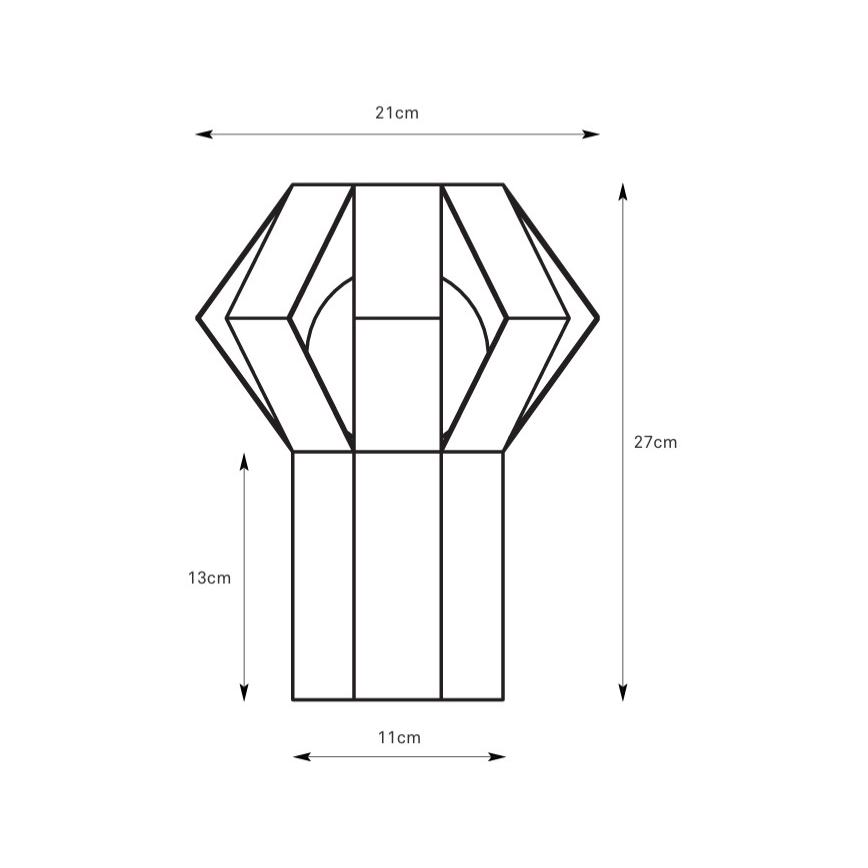 Markslöjd 109148 - Stolní lampa OCTA 1xE27/60W/230V hnědá