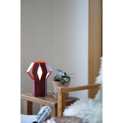 Markslöjd 109150 - Stolní lampa OCTA 1xE27/60W/230V vínová