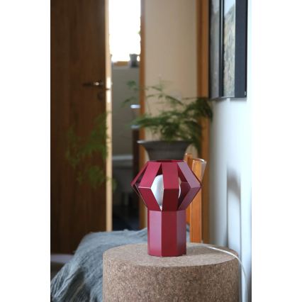 Markslöjd 109150 - Stolní lampa OCTA 1xE27/60W/230V vínová