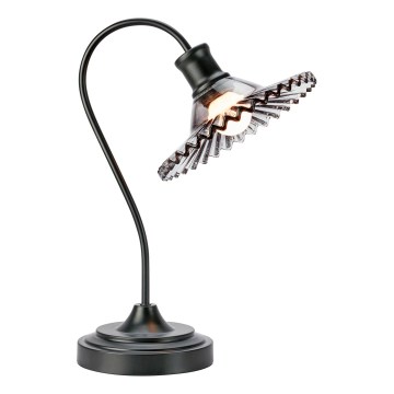 Markslöjd 109151 - Stolní lampa NOVIA 1xE27/60W/230V černá/kouřová šedá