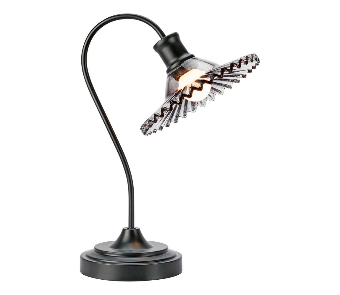 Markslöjd 109151 - Stolní lampa NOVIA 1xE27/60W/230V černá/kouřová šedá 109151 Šedá,Černá,Kouřová