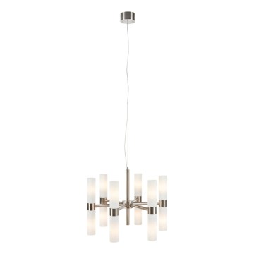 Markslöjd 109154 - Lustr na lanku ELARA 12xE14/40W/230V pr. 60 cm matný chrom