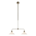 Markslöjd 109160 - Lustr na tyči VELA 2xE27/60W/230V bílá/mosaz