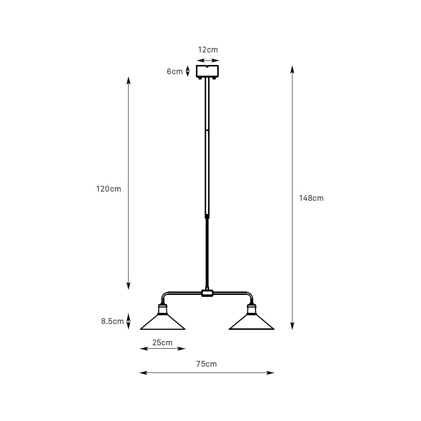 Markslöjd 109161 - Lustr na tyči VELA 2xE27/60W/230V zelená/mosaz