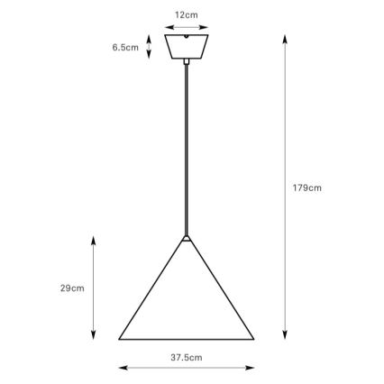 Markslöjd 109162 - Lustr na lanku TIP 1xE27/60W/230V pr. 37,5 cm šedá