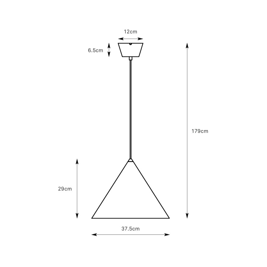 Markslöjd 109162 - Lustr na lanku TIP 1xE27/60W/230V pr. 37,5 cm šedá