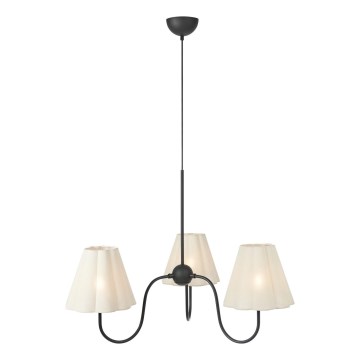 Markslöjd 109172 - Lustr na lanku VEYA 3xE14/40W/230V pr. 90 cm len/černá