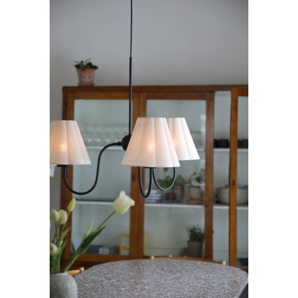 Markslöjd 109172 - Lustr na lanku VEYA 3xE14/40W/230V pr. 90 cm len/černá