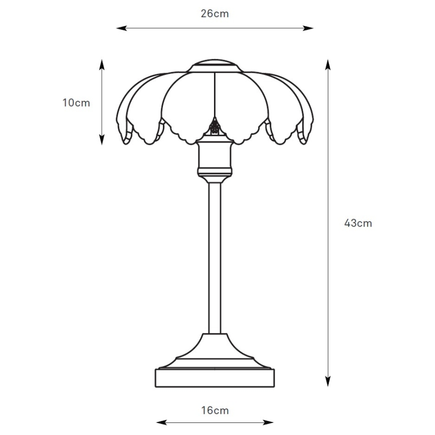 Markslöjd 109180 - Stolní lampa KURAGE 1xE27/60W/230V mosaz/kouřová béžová