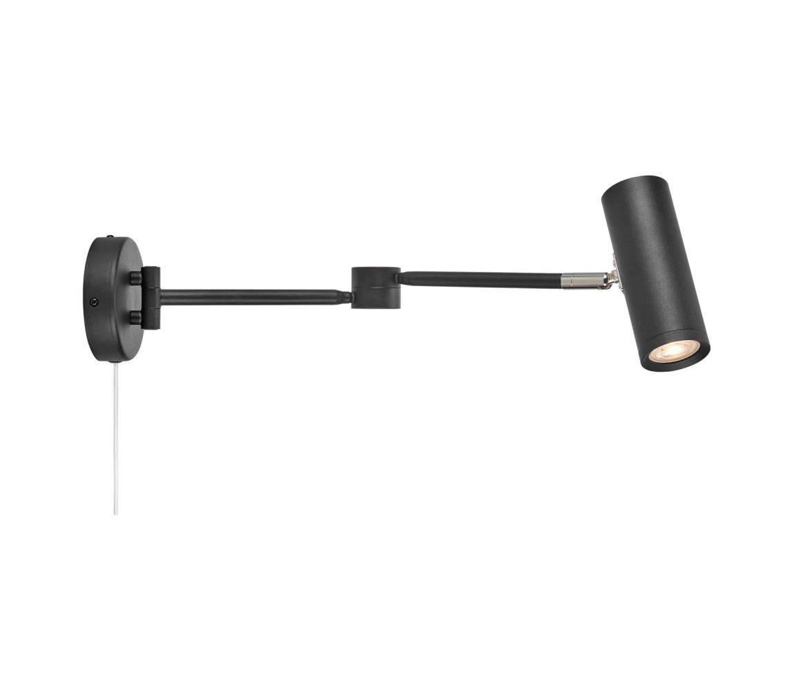 Markslöjd 109181 - LED Stmívatelná nástěnná lampička ARLO LED/4,9W/230V černá 109181