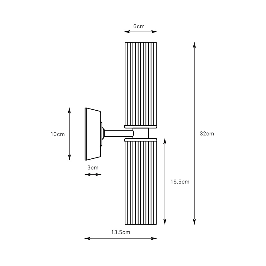 Markslöjd 109236 - Koupelnová nástěnná lampa RIMINI 2xG9/20W/230V IP44 mosaz