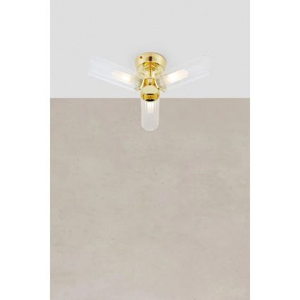 Markslöjd 109238 - Koupelnový přisazený lustr RIMINI 3xG9/20W/230V IP44 mosaz