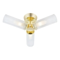 Markslöjd 109238 - Koupelnový přisazený lustr RIMINI 3xG9/20W/230V IP44 mosaz