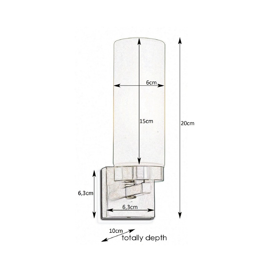Markslöjd 234744 - Koupelnové nástěnné svítidlo STELLA 1xE14/40W/230V IP44