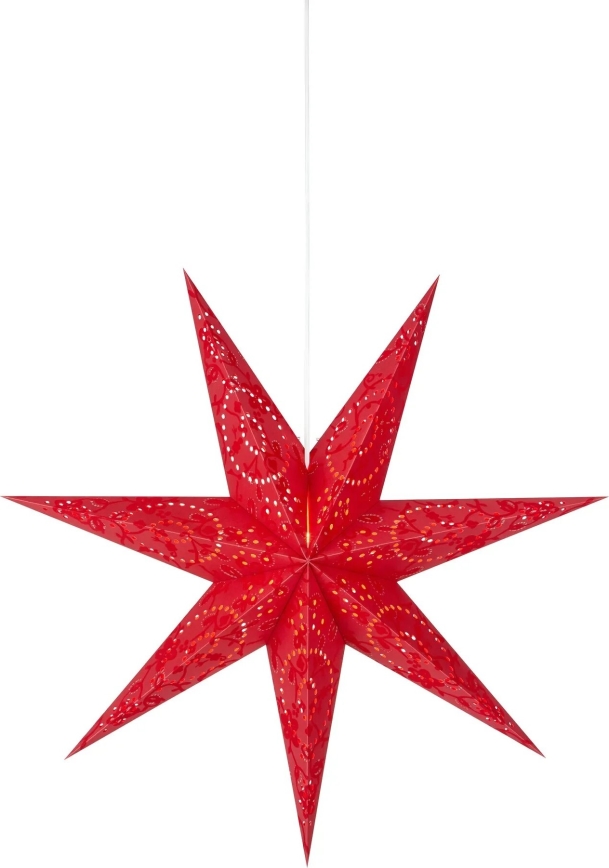 Markslöjd 700120 - Vánoční dekorace ARATORP 1xE14/25W/230V pr. 75 cm červená