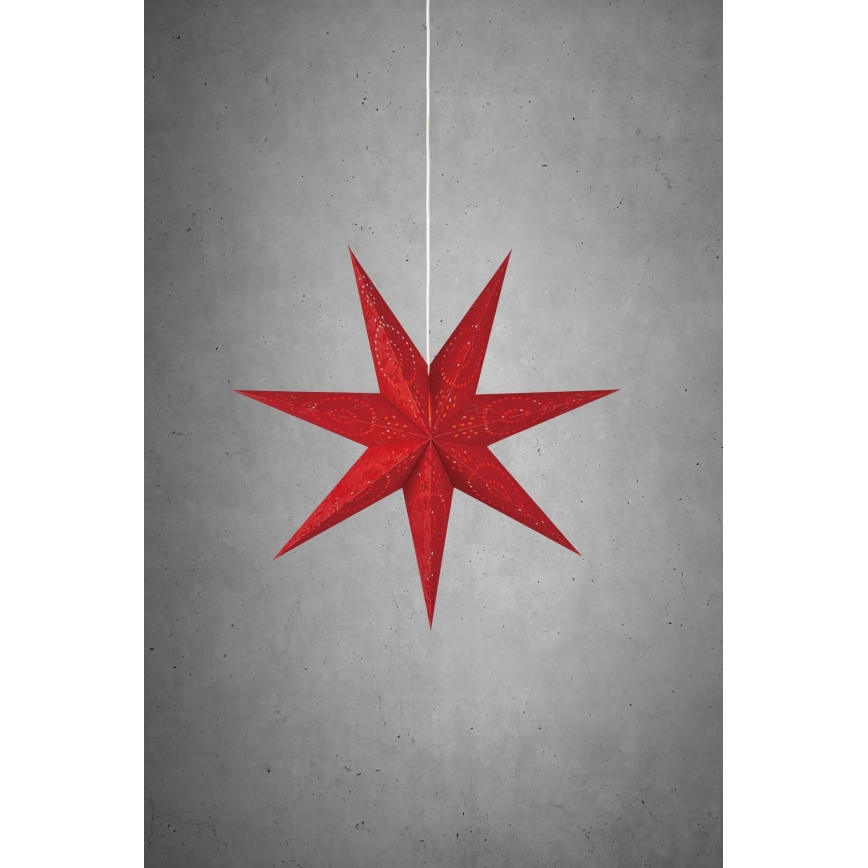 Markslöjd 700120 - Vánoční dekorace ARATORP 1xE14/25W/230V pr. 75 cm červená