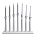 Markslöjd 702232 - Vánoční svícen MASESKÄR 7xE10/3W/230V bílý