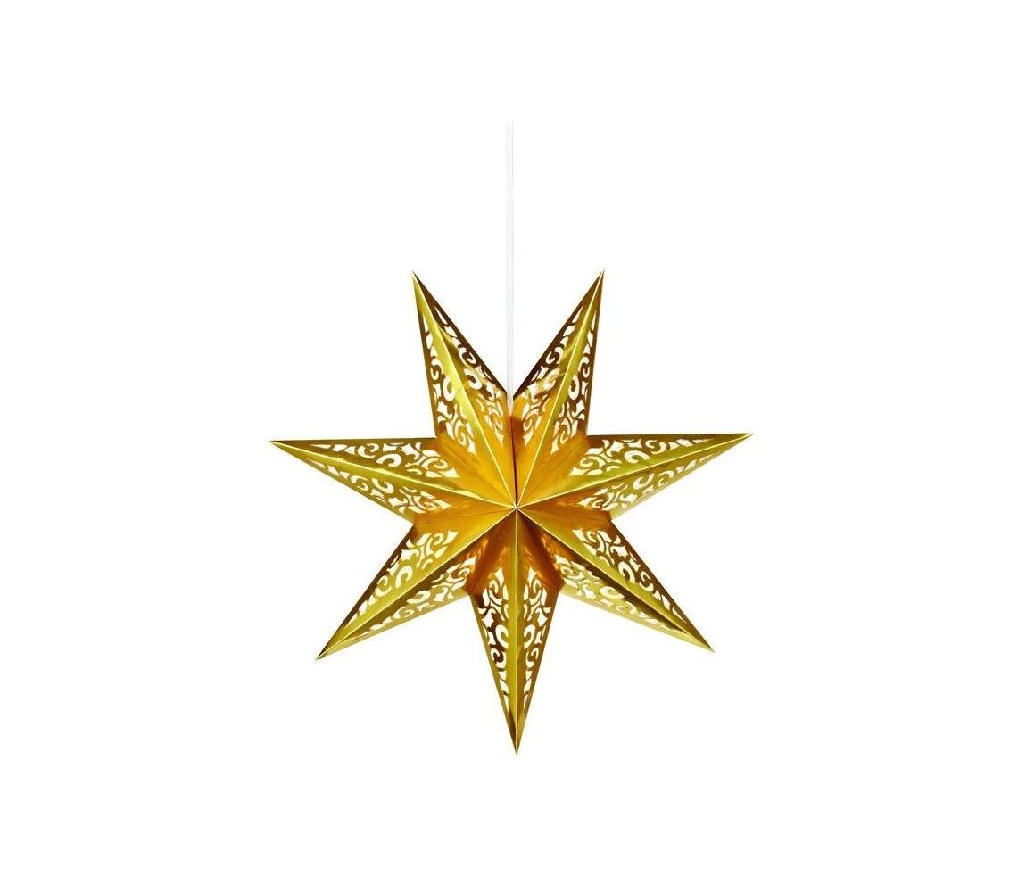 Markslöjd 702830 - Vánoční dekorace SATURNUS 1xE14/25W/230V pr. 45 cm zlatá ML1280