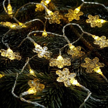 Markslöjd 702937 - LED  řetěz BJÄLLRA 20xLED/3xAA 2,2m teplá bílá