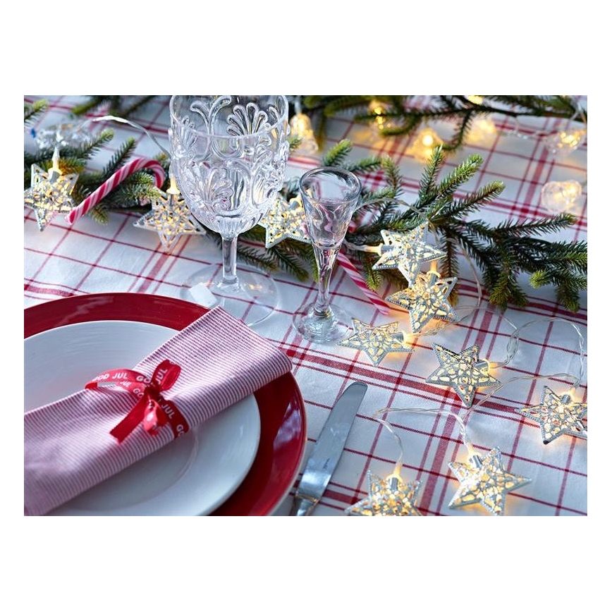 Markslöjd 703173 - LED  řetěz LILLAN LED/3xAA 2,1m teplá bílá