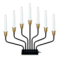 Markslöjd 703578 - Vánoční svícen BROSA 7xE10/3W/230/34V černá