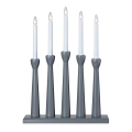Markslöjd 704197 - Vánoční svícen MASESKÄR 5xE10/3W/230V šedý