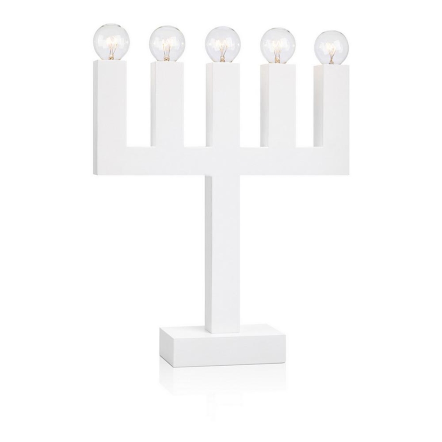 Markslöjd 704450 - Vánoční svícen AGNE 5xE14/5W/230V bílý