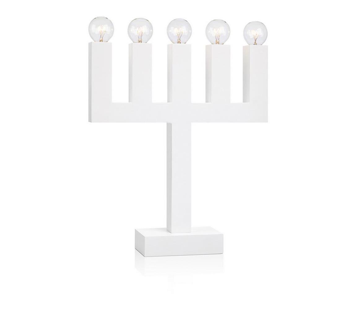 Markslöjd Markslöjd 704450 - Vánoční svícen AGNE 5xE14/5W/230V bílý ML0748