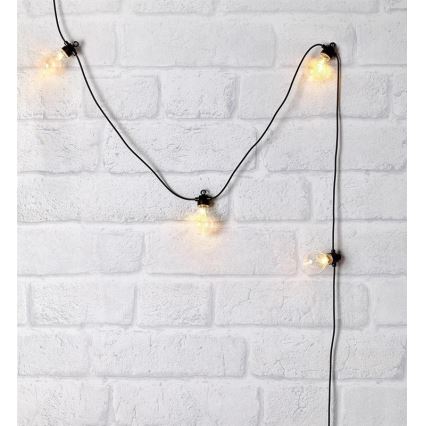 Markslöjd 704478 - LED Vánoční venkovní řetěz FEST 10xLED 7,5m IP44 teplá bílá
