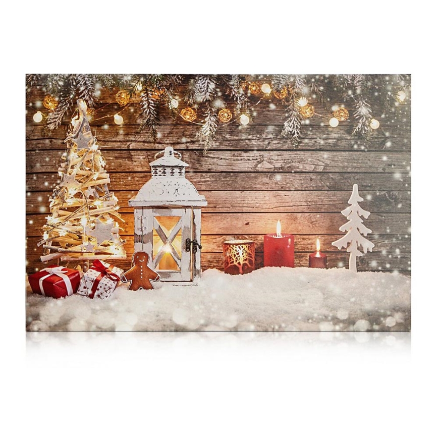Markslöjd 704496 - LED Svítící dekorační obraz CANVAS 3xLED/0,18W/2xAA lucerna