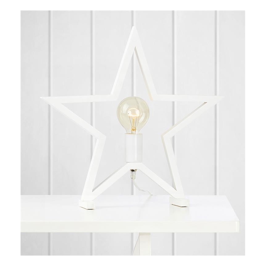 Markslöjd 704550 - Vánoční stolní lampa MARTA 1xE27/40W/230V bílá