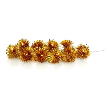 Markslöjd 704775 - LED Vánoční řetěz POMPOM 10xLED/2xAA 2,75m