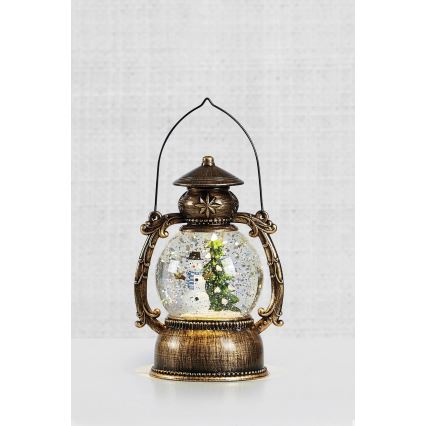 Markslöjd 705053 - LED Vánoční dekorace LOTHAR LED/0,15W/3xAA lucerna bronz