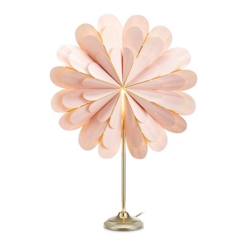 Markslöjd 705301 - Vánoční dekorace MARIGOLD 1xE14/25W/230V růžová 45 cm