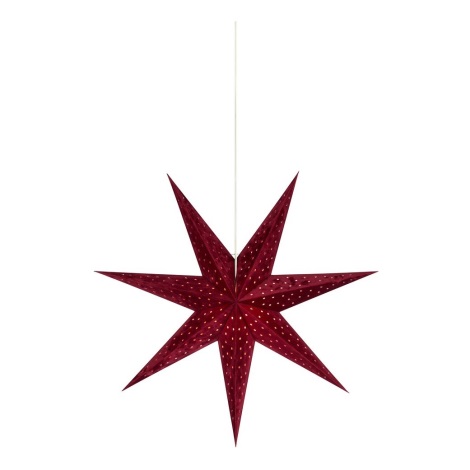 Markslöjd 705486 - Vánoční dekorace VELOURS 1xE14/6W/230V 75 cm červená