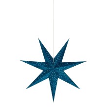 Markslöjd 705487 - Vánoční dekorace VELOURS 1xE14/6W/230V 75 cm modrá
