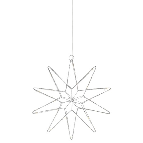 Markslöjd 705750 - LED Vánoční dekorace GLEAM LED/0,6W/3xAA stříbrná