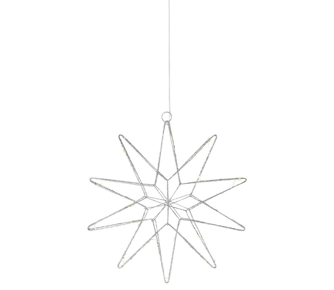 Markslöjd Markslöjd 705750 - LED Vánoční dekorace GLEAM LED/0,6W/3xAA stříbrná 