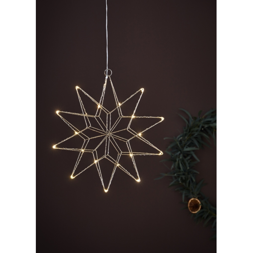 Markslöjd 705750 - LED Vánoční dekorace GLEAM LED/0,6W/3xAA stříbrná