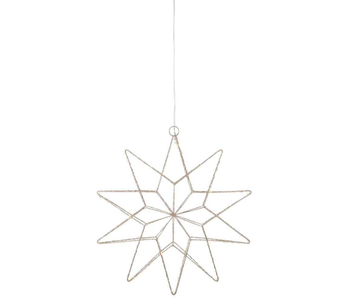 Markslöjd Markslöjd 705751 - LED Vánoční dekorace GLEAM LED/0,6W/3xAA zlatá 