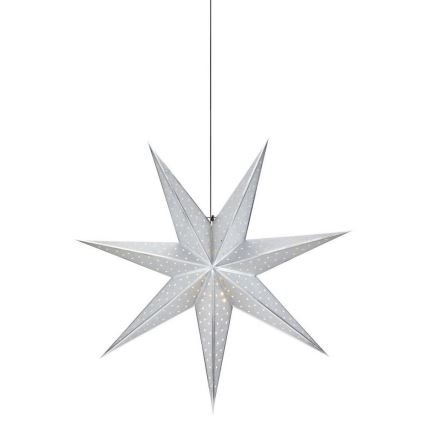 Markslöjd 705788 - Vánoční dekorace GLITTER 1xE14/25W/230V pr. 75 cm stříbrná