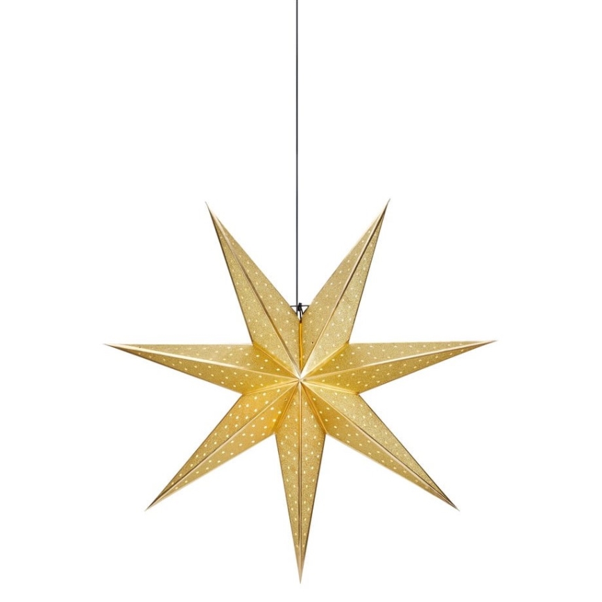 Markslöjd 705790 - Vánoční dekorace GLITTER 1xE14/25W/230V pr. 75 cm zlatá