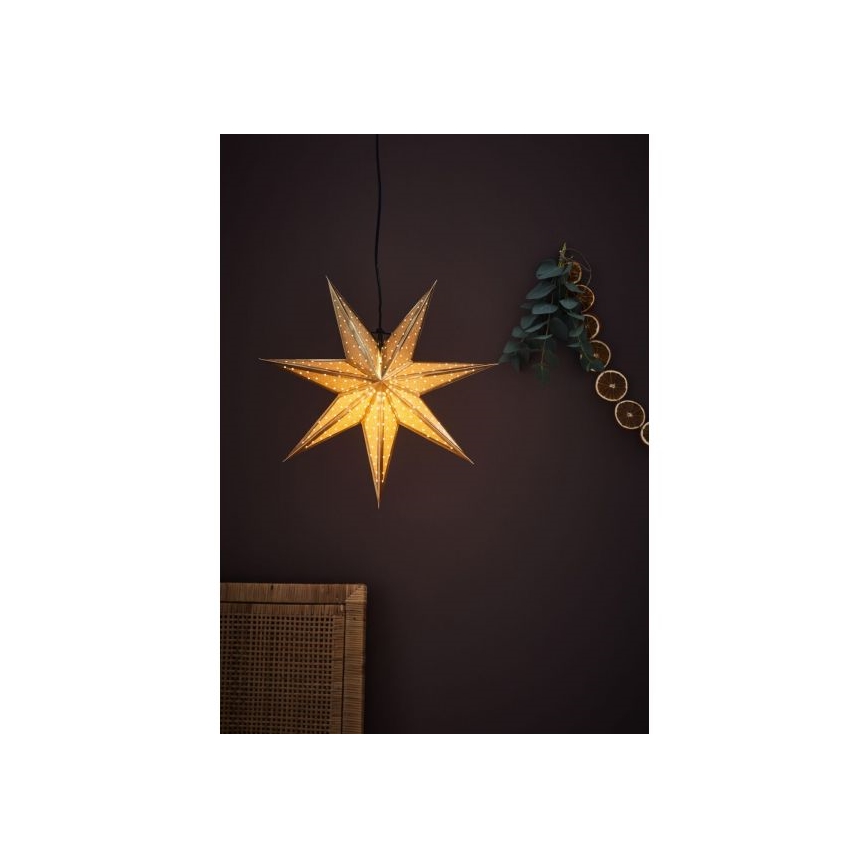 Markslöjd 705791 - Vánoční dekorace GLITTER 1xE14/25W/230V pr. 45 cm zlatá