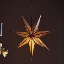 Markslöjd 705792 - Vánoční dekorace GLITTER 1xE14/25W/230V pr. 75 cm bronzová