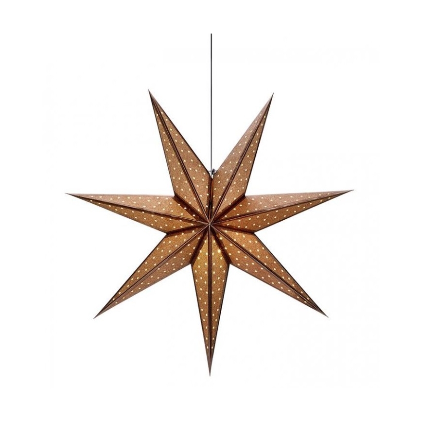 Markslöjd 705792 - Vánoční dekorace GLITTER 1xE14/25W/230V pr. 75 cm bronzová