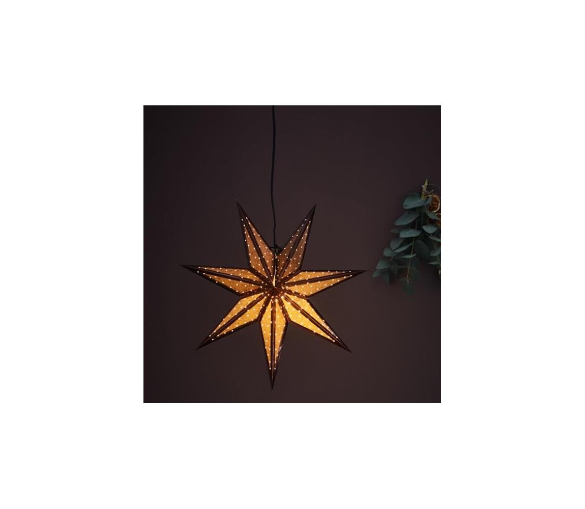 Markslöjd Markslöjd 705793 - Vánoční dekorace GLITTER 1xE14/25W/230V pr. 45 cm bronzová ML1176