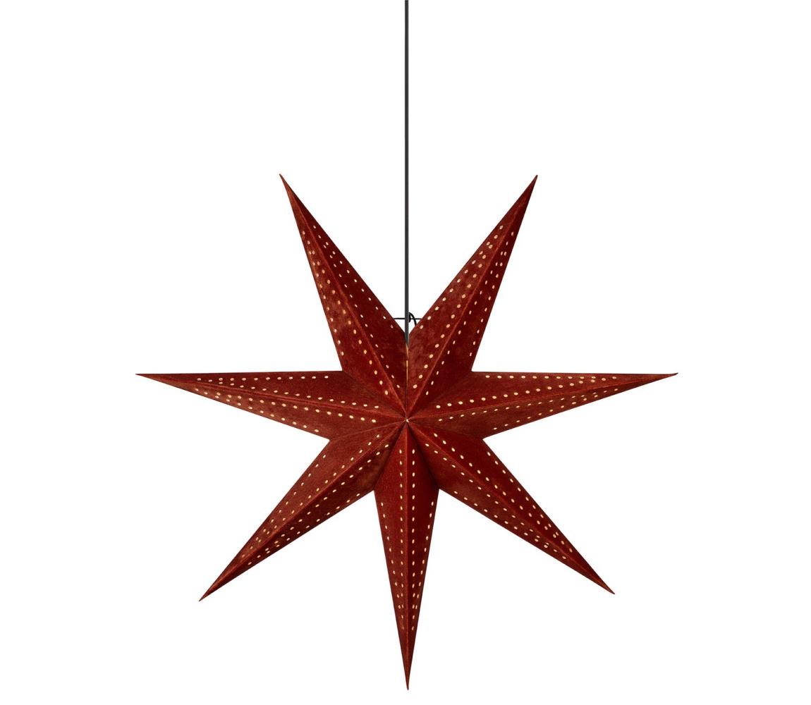 Markslöjd Markslöjd 705808 - Vánoční dekorace EMBLA 1xE14/25W/230V pr. 75 cm červená 