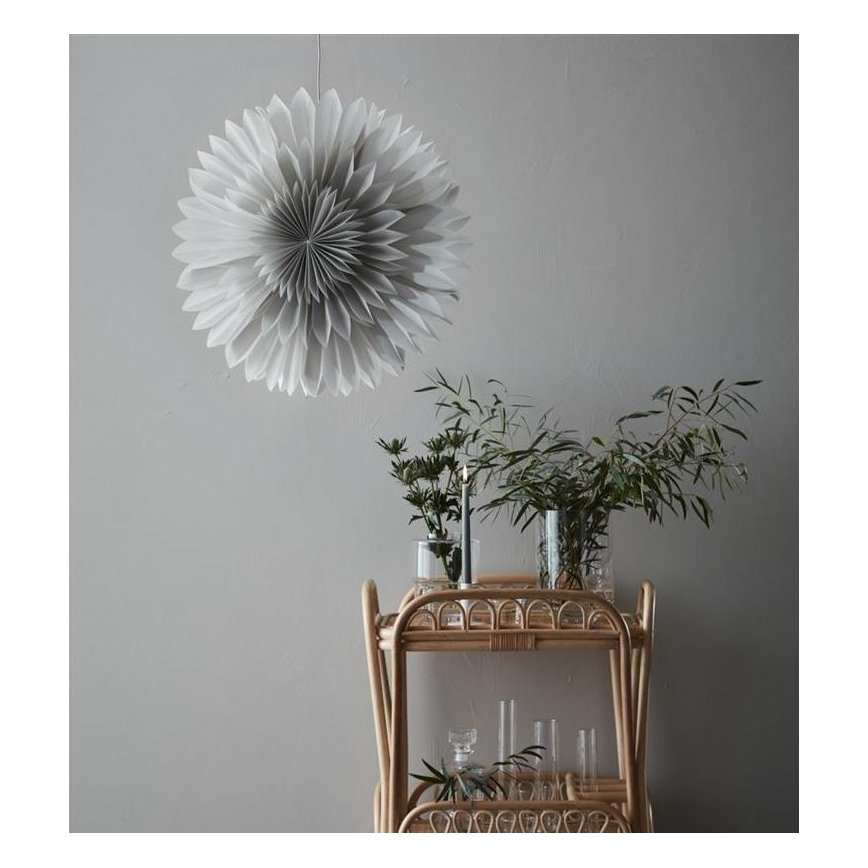 Markslöjd 705841 - Vánoční dekorace SOLINA 1xE14/25W/230V pr. 60 cm bílá